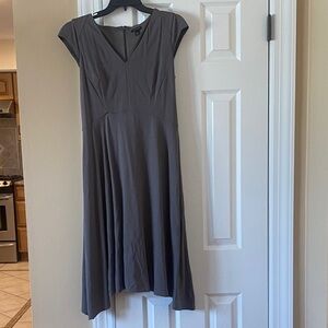 Ann Taylor Gray Midi Dress